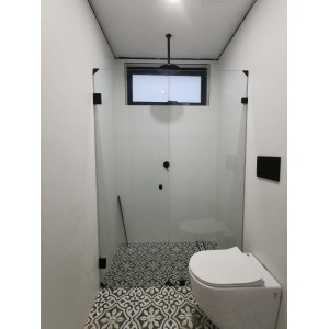 Hawo Frameless Wall To Wall Shower Screen 1000-1100 *2000